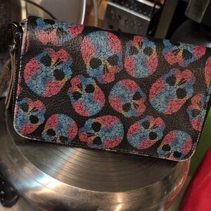 Colorful Skull Pattern Wallet